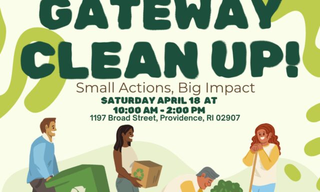 Community members participate in a park cleanup event, collecting recyclables and planting. Event details included.